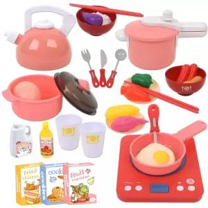 R 플레이 하우스 미니 키친 주방놀이 y9982 소꿉 세트 마트 냄비 후라이팬 작동 인덕션 모형