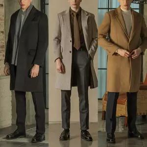 남자 겨울 기모 히든밴딩스판정장바지(30-38사이즈)3종세트(블랙,네이비,헤링본그레이)