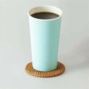 테이크아웃 컬러 큰종이컵 480ml 민트 1000개 일회용 커피 16온스