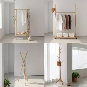 올모 원목 행거 옷걸이행거 스탠드옷걸이 모음