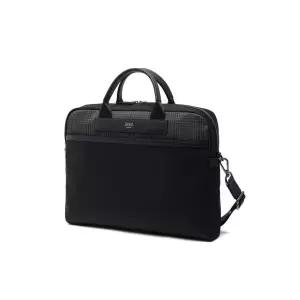 [롯데백화점]닥스 액세서리 LL[선물포장/쇼핑백동봉] 블랙 가죽 부분 체크 서류가방 DBBA4E331