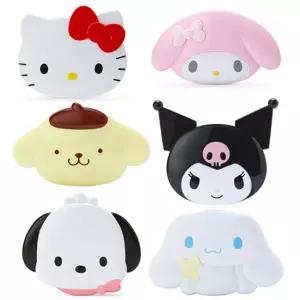 산리오 빗 거울 세트 휴대용 마이멜로디 폼폼푸린 쿠로미 시나모롤 헬로키티 포차코 6종 선택