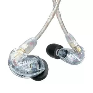 슈어 SE215 유선이어폰 모니터 모니터링 인이어 줄 이어폰 (클리어)
