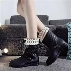 [오노마] ONM 여성용 따뜻한 겨울 털안감 장화 방수 레인 숏 부츠 (S8123948)