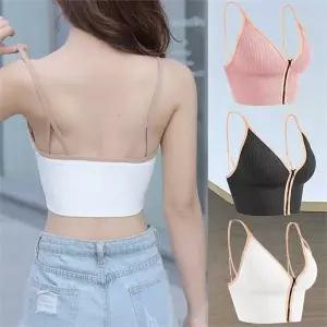 [오노마] ONM 여자 캡보정 볼륨 스포츠 브라탑 지퍼 패션 끈나시 (S8651081)