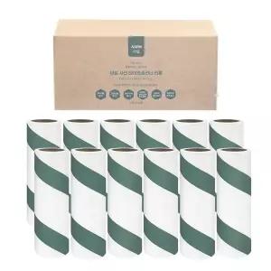 [아임] 돌돌이 테이프클리너 리필 90회x12개 사선 먼지제거 테이프 롤크리너 찍찍이