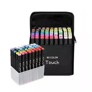 트윈 터치 마카펜 펜홀더 80색 ( 미술도구 미술재료 마커펜 디자인 컬러링 세트