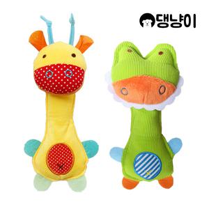 [댕냥이] 강아지 터그놀이 방울&삑삑이 애착 동물인형