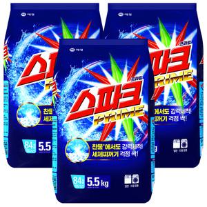 스파크 일반용 가루세제 리필 5.5kg 3개
