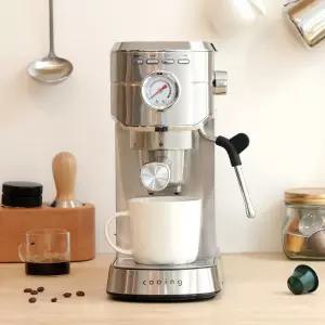 쿠잉 커피머신 ECM-1300S 가정용 사무실 에스프레소 캡슐 원두 머신기 기계