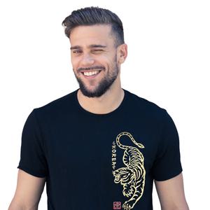 호랑이 반팔 티셔츠 국산 친환경 면 korea tshirt 외국인 선물 한국 기념품