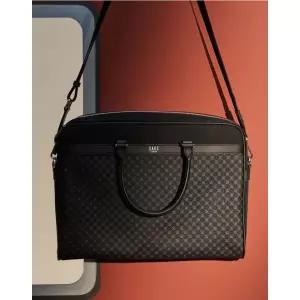 [롯데백화점]닥스 액세서리 LL[선물포장]DD 루이스 패턴 가죽배색 서류가방 DBBA4E591