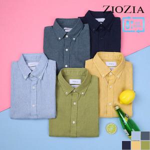 [지오지아] 반팔 린넨 블랜드 캐주얼 셔츠 B (ABB2WC1201_B)