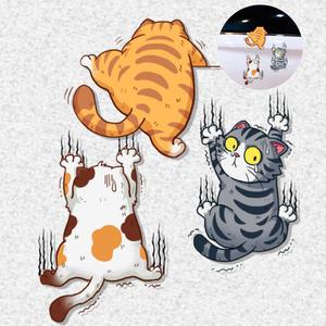 자동차 차량용 외부 장식 귀여운 고양이 포인트 스티커 테이프 시트지 흠집 기스 스크래치 커버 가림