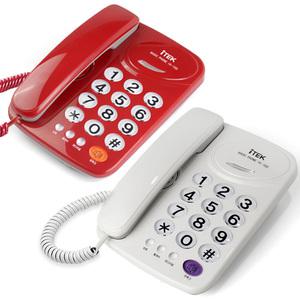 아이텍 IK-100 유선전화기 착신램프 큰버튼벨소리조절/강추