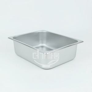스텐 밧드 4인치 1/2사이즈 (32.5x26.5x10cm) 스텐반찬통 업소용 밧트 용기 보관통 냉장고정리용기