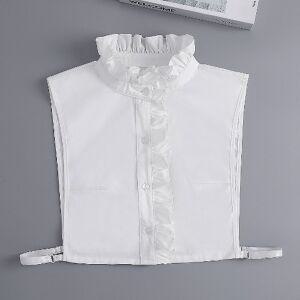 이너 차이나카라 레이스 코튼 블라우스 페이크 넥 연출 셔츠 세일러 페이크 카라 이중 목만있는 니트