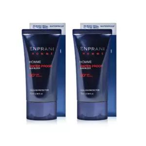 2개 엔프라니 옴므 선블록 70ml 남자 워터프푸프 선크림