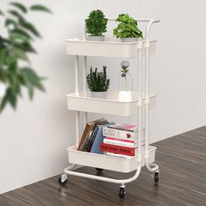 [리벤스] 프리미엄 멀티 이동식 핸드 트롤리 3단(화이트)