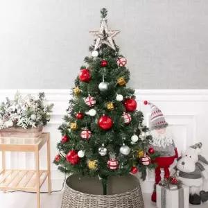 [텐바이텐]크리스마스 트리 장식 풀세트 진주모자이크 PVC 120cm 단면