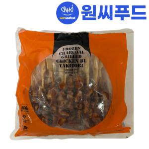 원씨푸드 치킨다리살 꼬치 800g(20gX40개) 야끼토리 숯불 데리야끼 닭다리살 닭꼬치