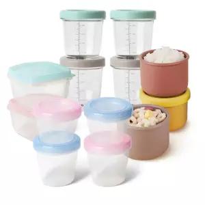 이유식용기 실리콘그릇 보관 소분 밀폐용기