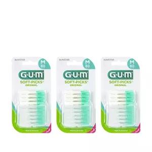 [GUM]GUM 검 일회용 치간칫솔 코스트코 소프트픽 오리지날 소프트픽 80개입 X 3개