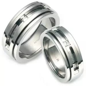 T-958 DIA CO 다이아몬드 티타늄 커플링 반지 이니셜무료 무료배송 맞춤제작 평생AS