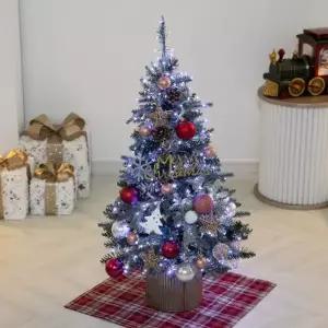 [텐바이텐]크리스마스 트리 장식 풀세트 에르메라인그레이 90cm 양면