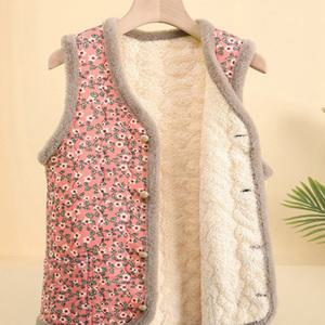 누빔 보온 할머니조끼 단추 겨울 꽃샘추위 보온 김장조끼 실내 방한복