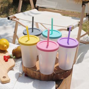 아가프라 심쿵빨대컵2P (실리콘빨대포함) 어린이물통, 유아물병 아기 간편세척, 우유컵