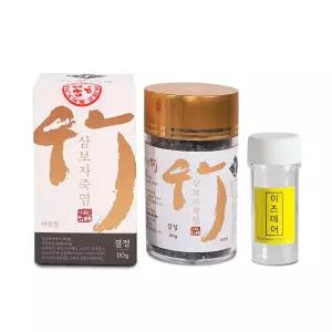 삼보죽염 9회구운 자죽염 결정 110g + 소분통 세트 / 건강관리 건강한 구운소금 죽염