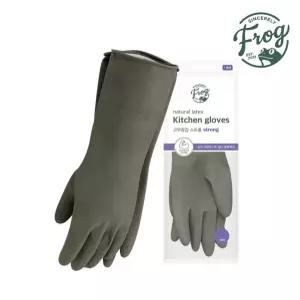 스트롱 L 라텍스장갑 주방장갑 라텍스 FROG 고무장갑 그레이S