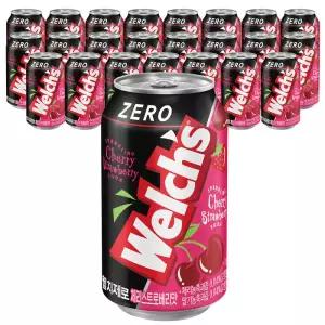 [롯데백화점]이카루스 [농심] 웰치 소다 제로 체리스트로베리맛 (355ml x 24개입)