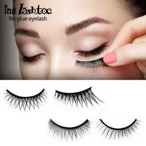 래쉬톡 원터치 3초 속눈썹 1쌍 틱톡 접착제 없이 붙이는 속눈썹