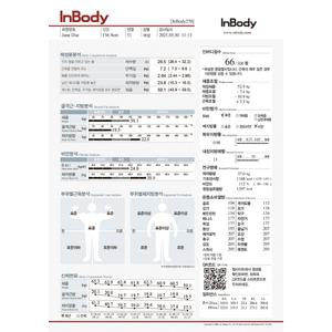 인바디 270 결과지 체성분 성인용 용지 1박스 500매 종이 측정지