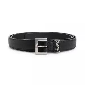 [생로랑]모노그램 은장 버클 2cm 램스킨 벨트 612616 BRM0E 1000 53122513