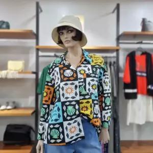 베네통/애플아울렛/면100% 제프리 블라우스/BABLA4441