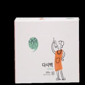 다시백 (소) 100매 l 티백 차거름망 국물팩 지퍼백