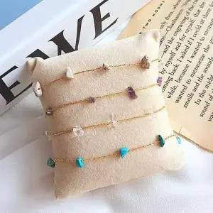 /신상오픈런 엘서오 팔찌 컬러 체인 레이어드 썸머 원석 여성