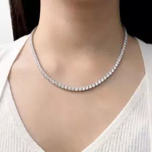 [오팔하우스]925Silver 4mm 큐빅 테니스 목걸이 OPGEN9102 (S17975709)