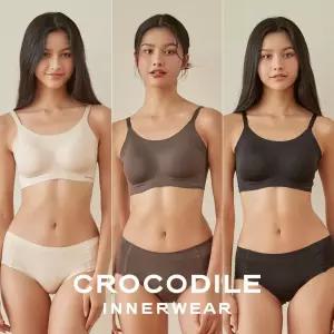 [크로커다일] 나일론모달 스트랩 패드일체형 브라+팬티 6종세트 CDW4O050809_T