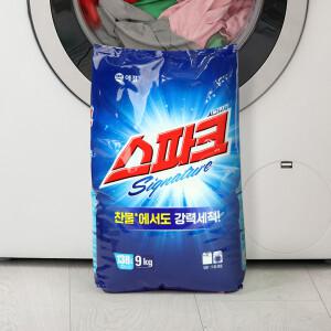 애경 스파크 시그니처 가루 세탁세제 9kg 리필