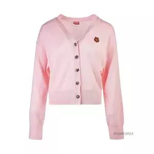 [겐조] 여성 보크 플라워 로고 가디건 FD52CA3833LB 34