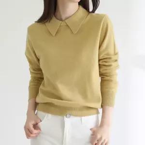 [바네사빈] fw)울 100% 라운드 카라 울 니트 v00800