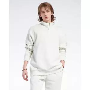 [아웃도어스/리복]남여공용 내츄럴 다잉 하프 집업 맨투맨 - 아이보리 / HG1585 RETS2F604IV