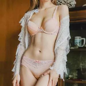 [하프클럽/버블돌]프레즈 피치 와이어 브라1+팬티2 속옷세트