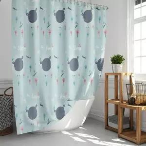 퓨어룸 PE 버블양 샤워커튼 욕실 욕조 방수 샤워 가림막