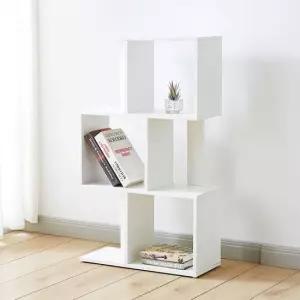 퍼즐 책장 3단 선반 수납 거실 서재 인테리어