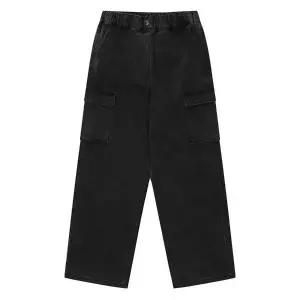 [에꼴리에] 세이브존03 와이드 카고 블랙 워싱진  24C1254-BK (S23476949)